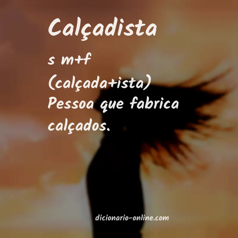 Significado de calçadista