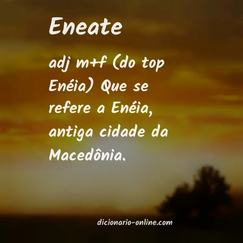 Significado de eneate