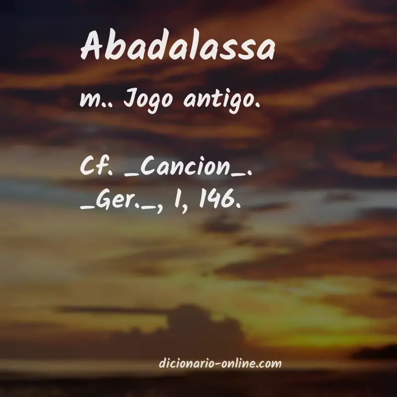 Significado de abadalassa