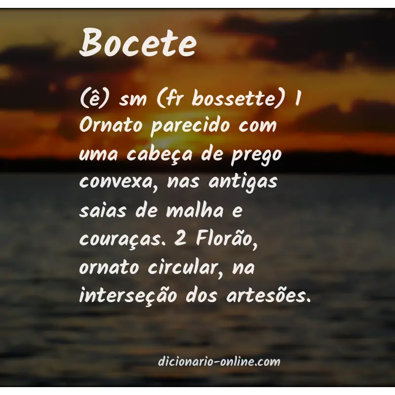 Significado de bocete