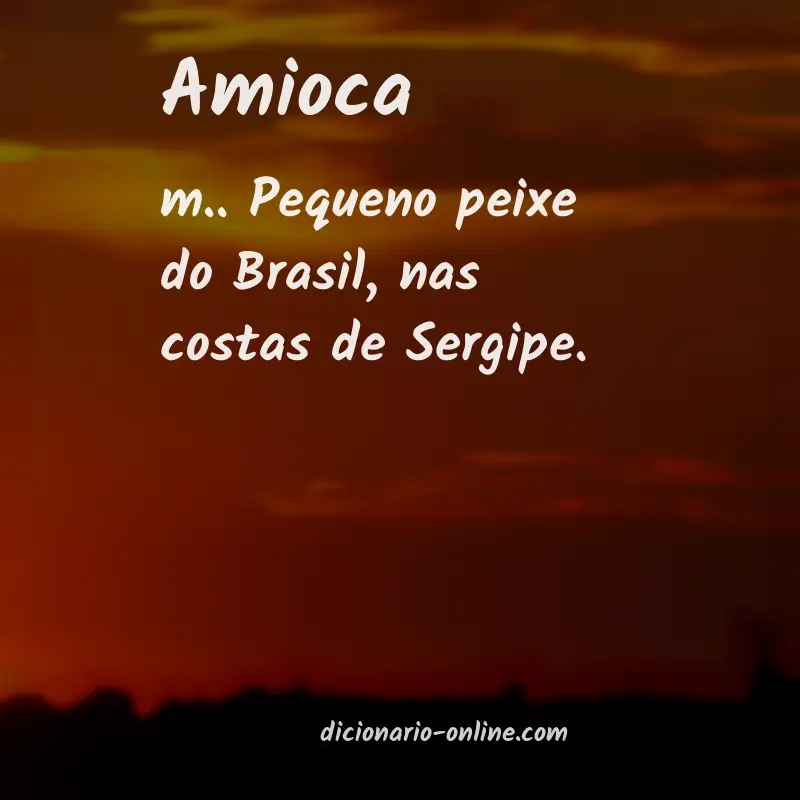 Significado de amioca