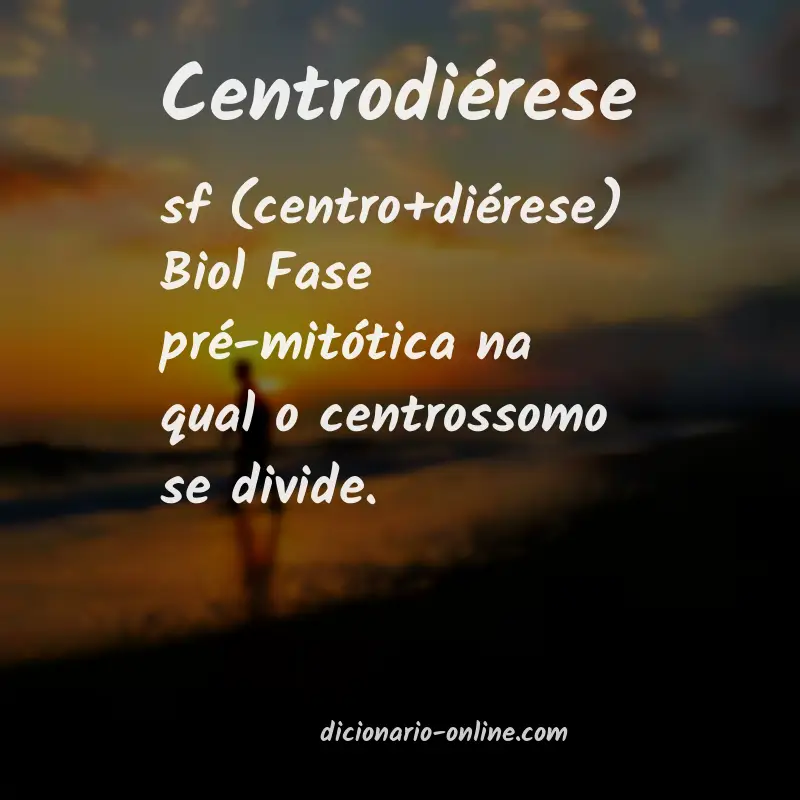 Significado de centrodiérese