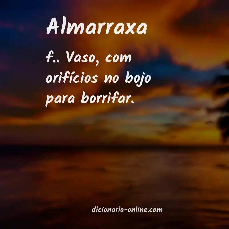 Significado de almarraxa