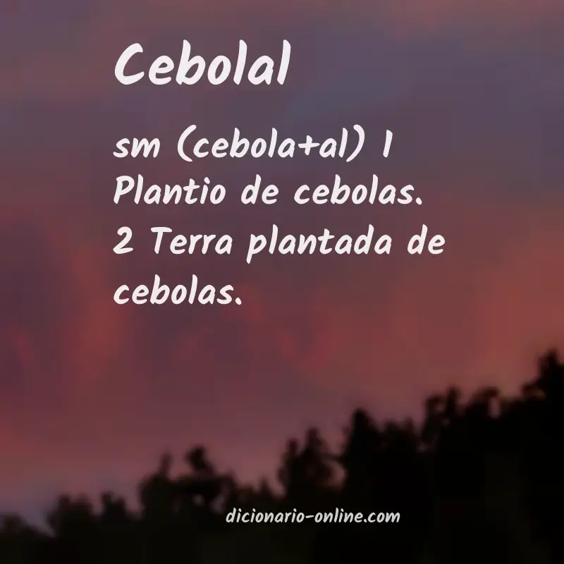 Significado de cebolal