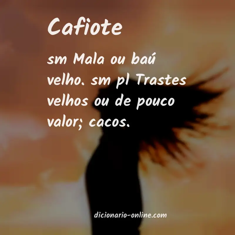 Significado de cafiote