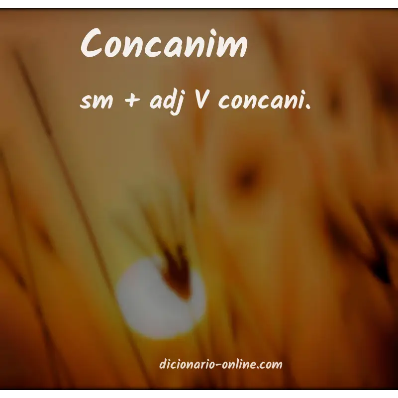 Significado de concanim