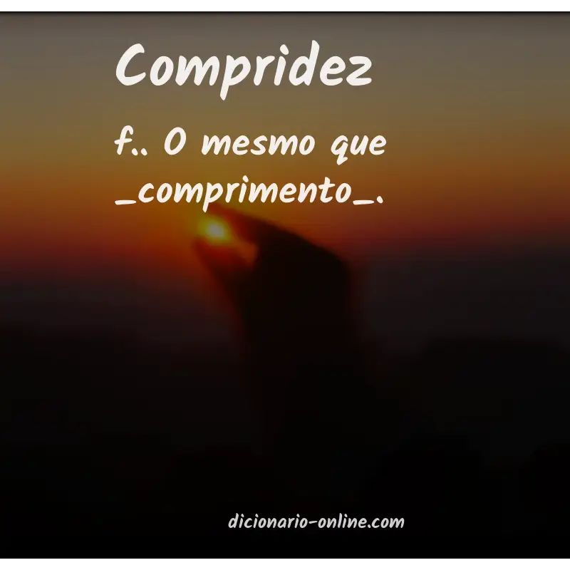 Significado de compridez