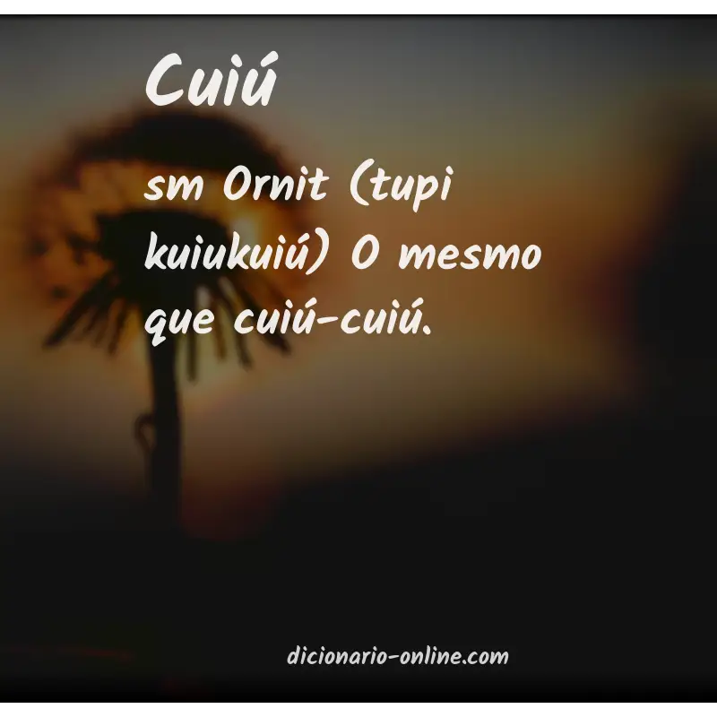 Significado de cuiú