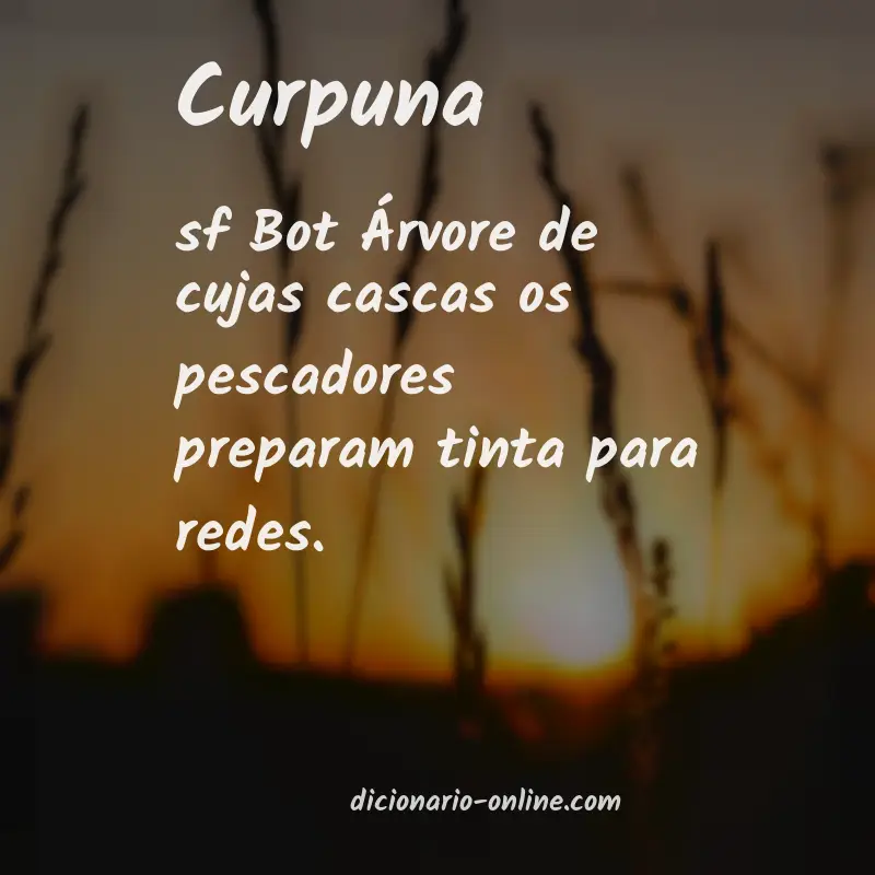 Significado de curpuna