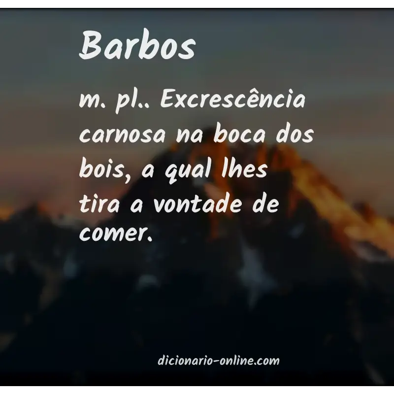 Significado de barbos