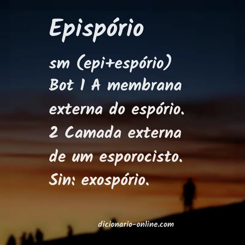 Significado de epispório