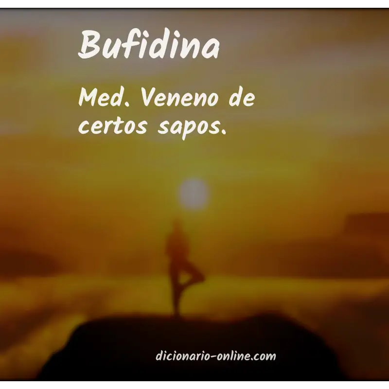 Significado de bufidina