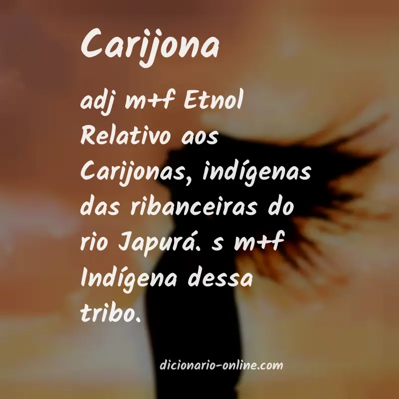 Significado de carijona
