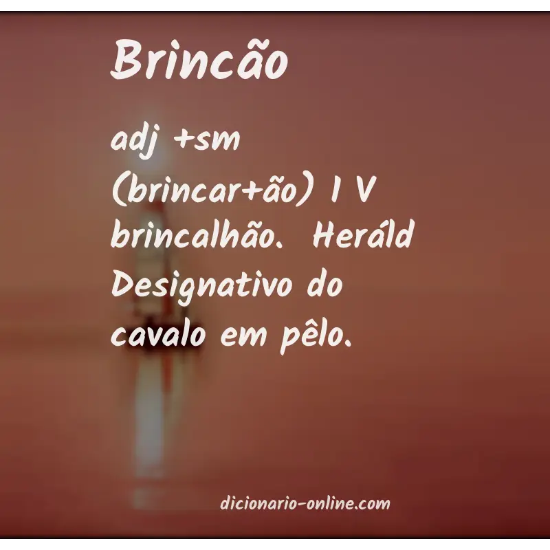 Significado de brincão
