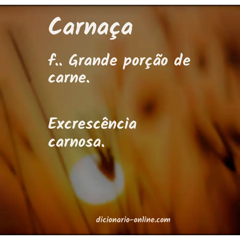 Significado de carnaça