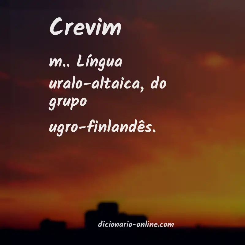 Significado de crevim