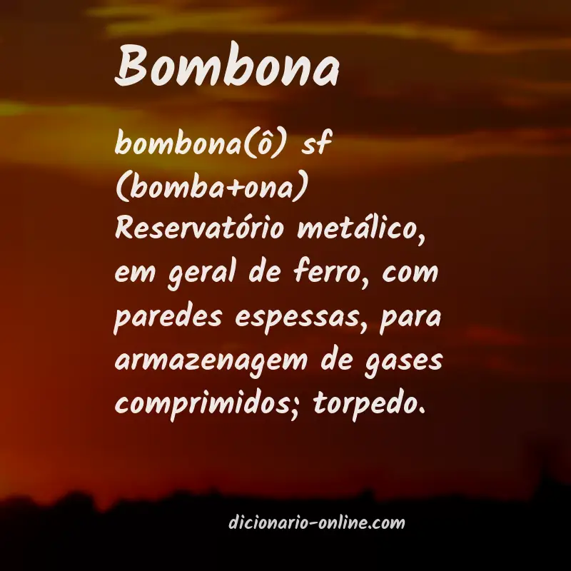 Significado de bombona