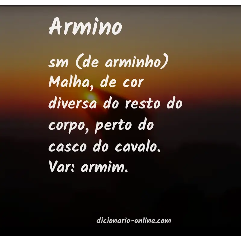 Significado de armino