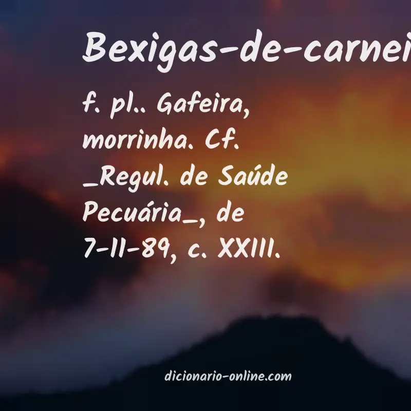 Significado de bexigas-de-carneiro
