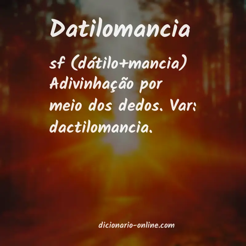 Significado de datilomancia