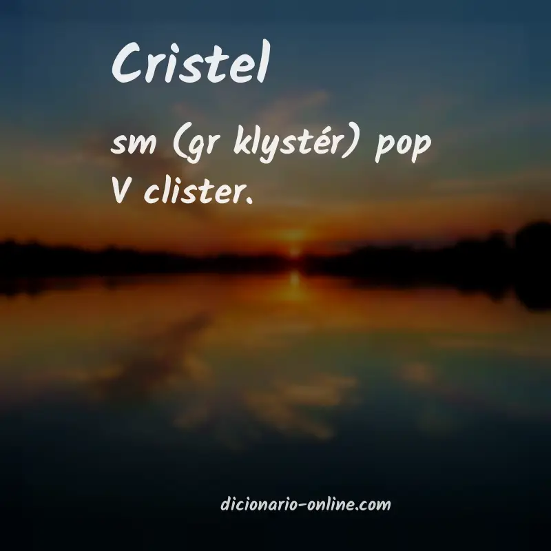 Significado de cristel