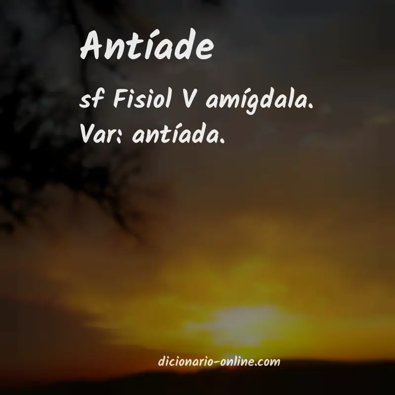 Significado de antíade