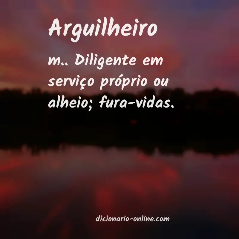 Significado de arguilheiro