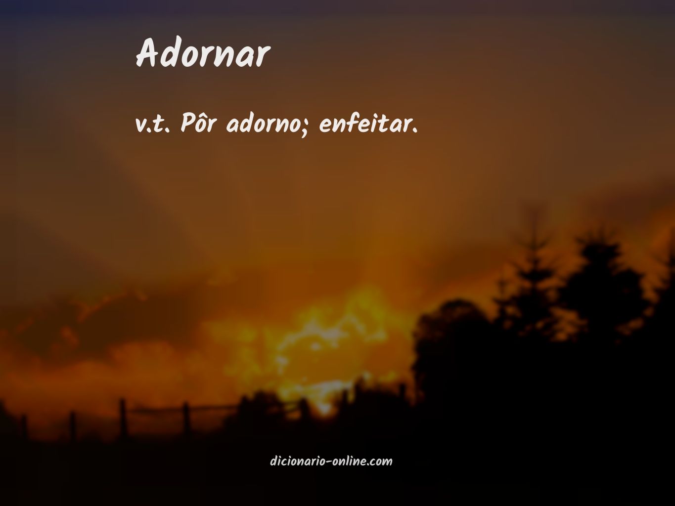 Significado de adornar