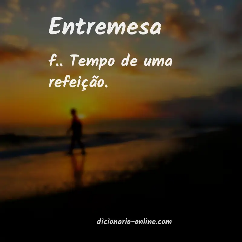 Significado de entremesa