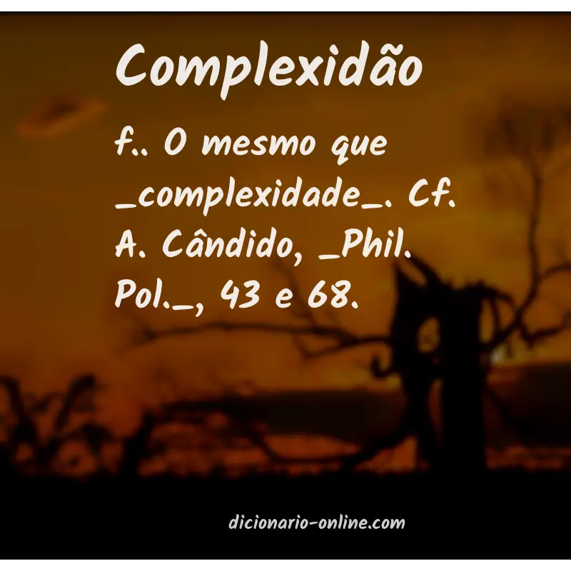 Significado de complexidão