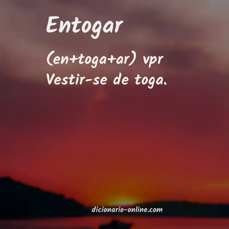 Significado de entogar