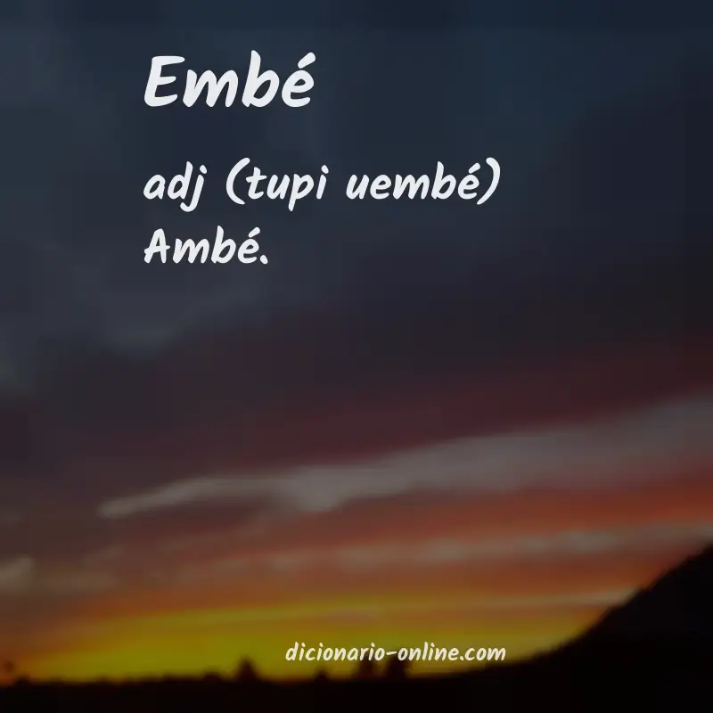 Significado de embé