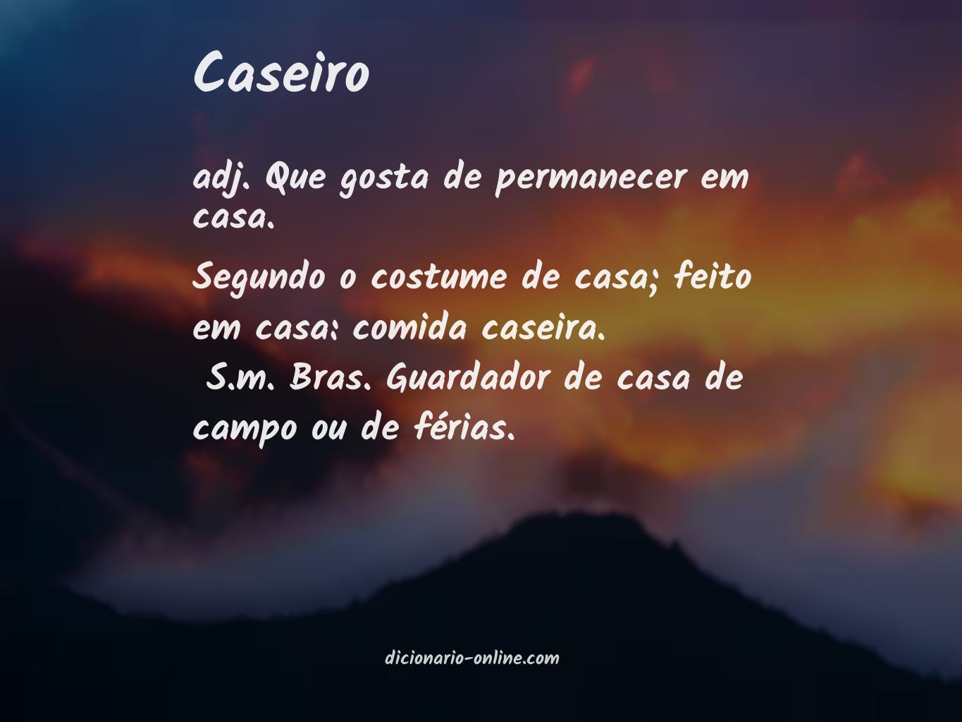 Significado de caseiro