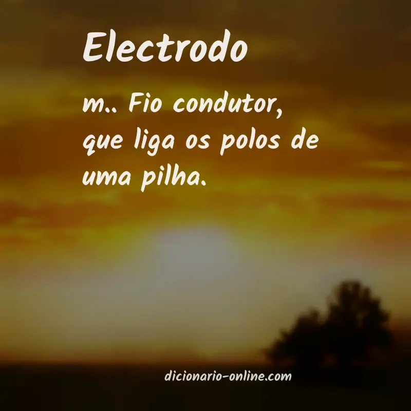 Significado de electrodo