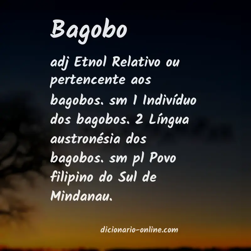 Significado de bagobo