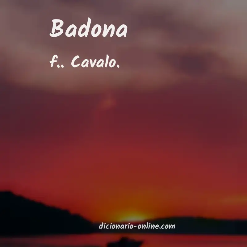 Significado de badona