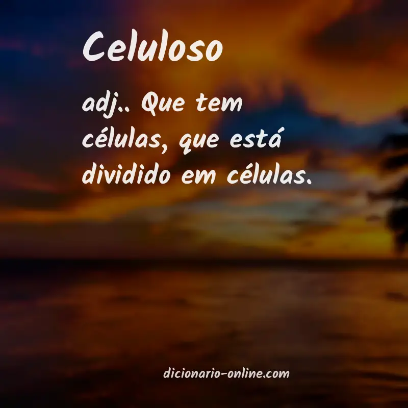 Significado de celuloso