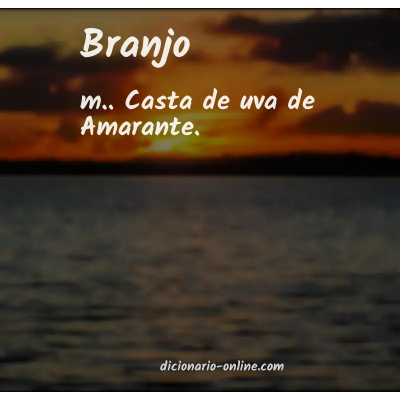 Significado de branjo