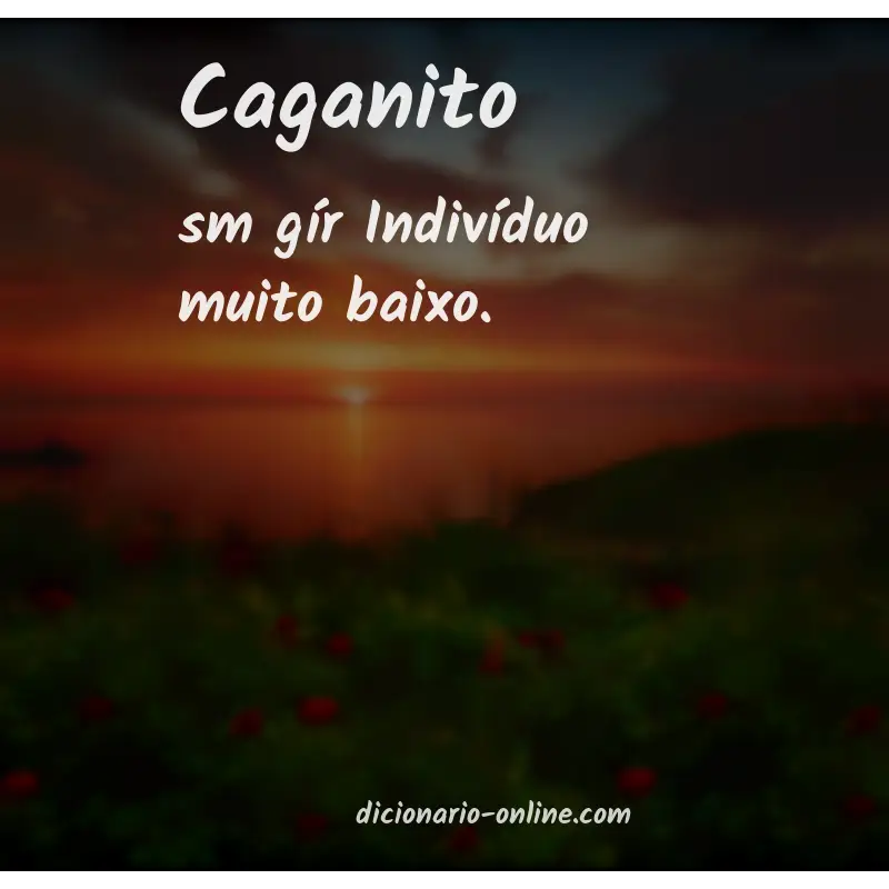 Significado de caganito