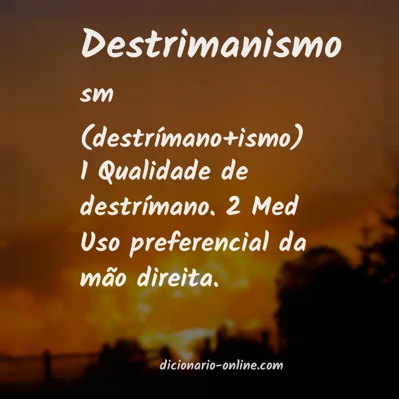 Significado de destrimanismo