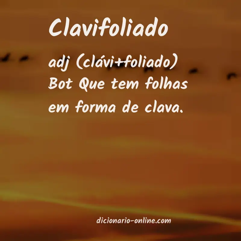 Significado de clavifoliado