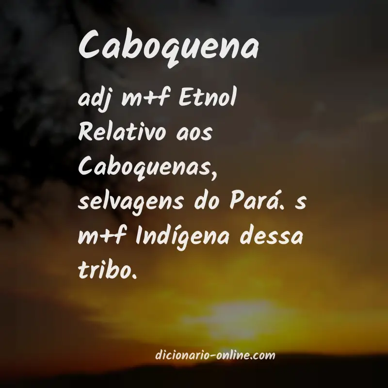 Significado de caboquena