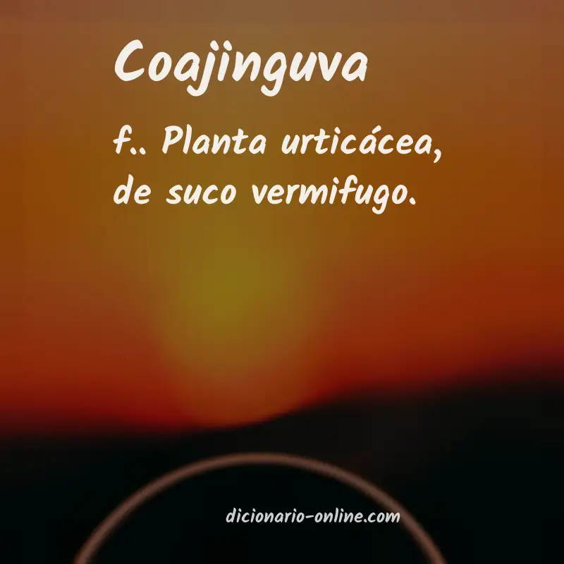 Significado de coajinguva