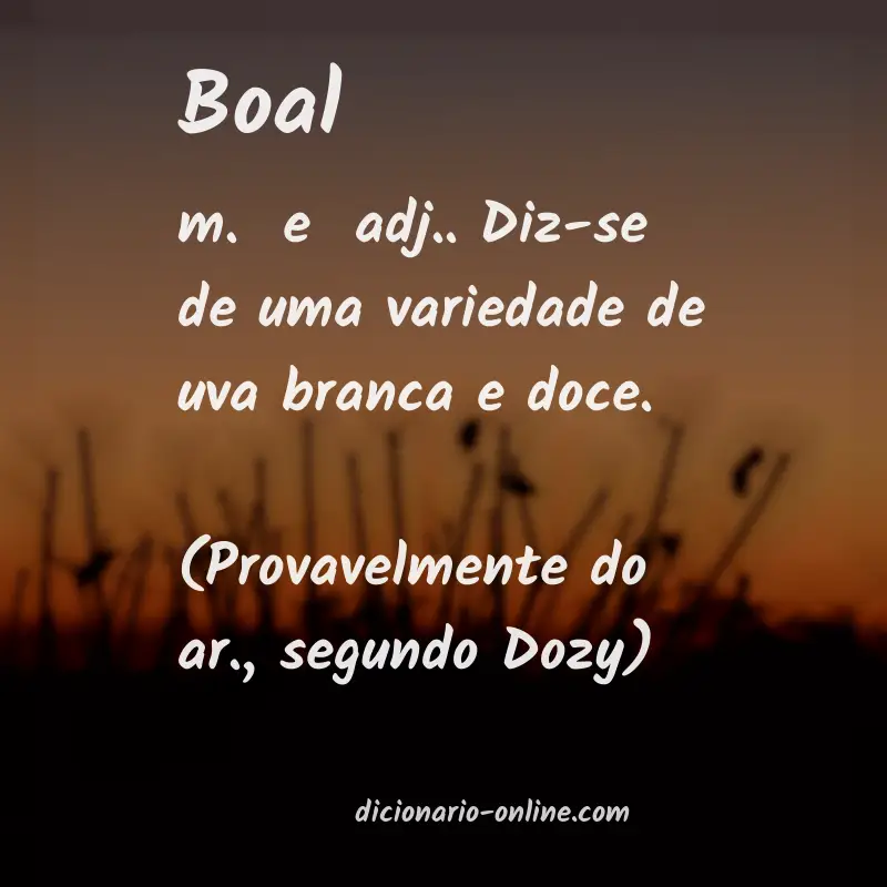 Significado de boal