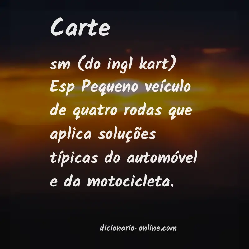 Significado de carte