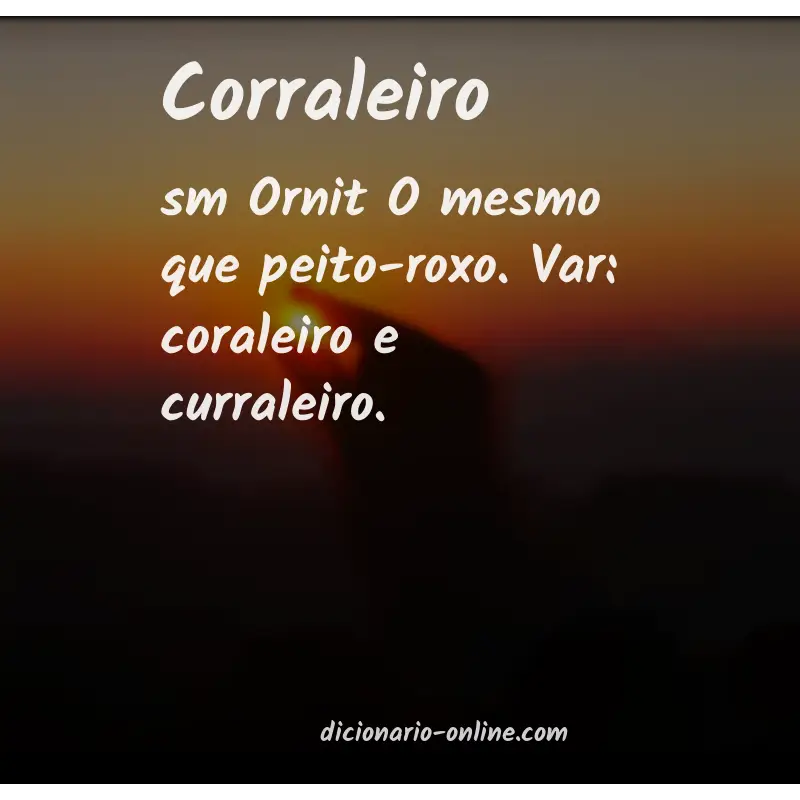 Significado de corraleiro