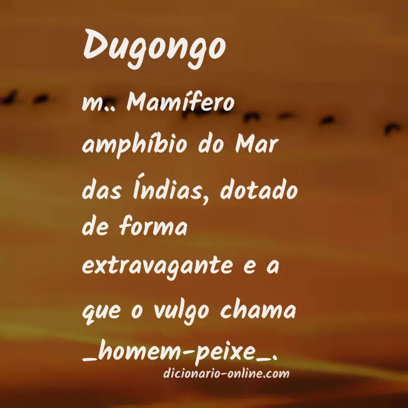 Significado de dugongo