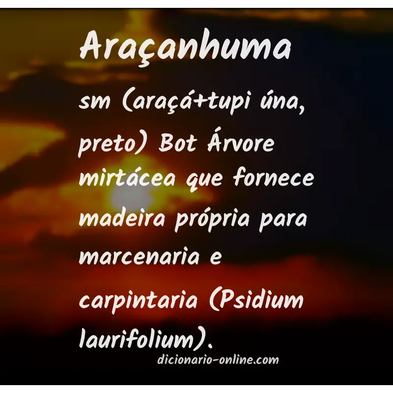 Significado de araçanhuma