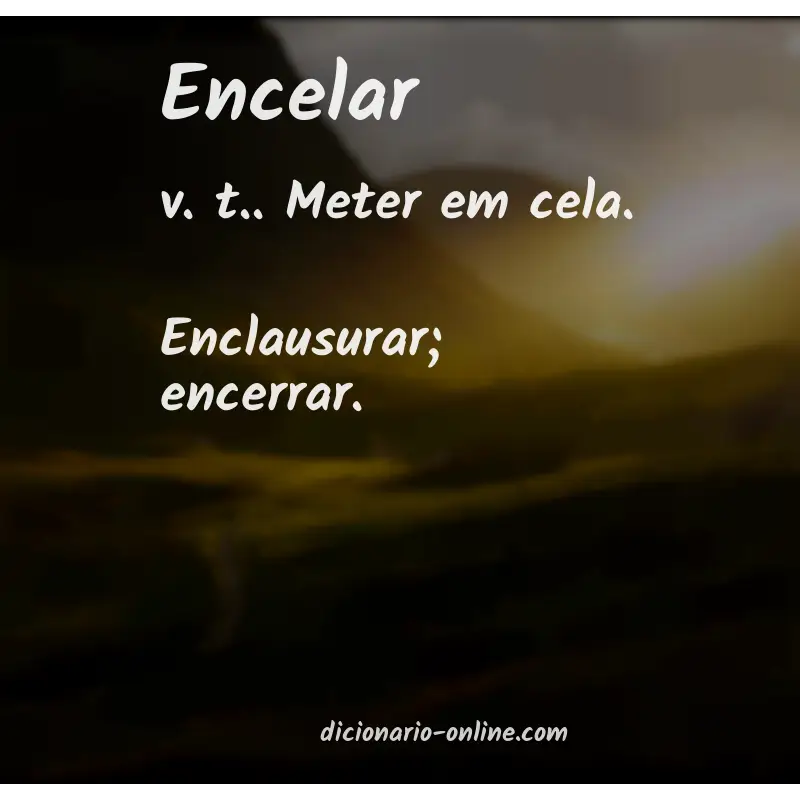 Significado de encelar