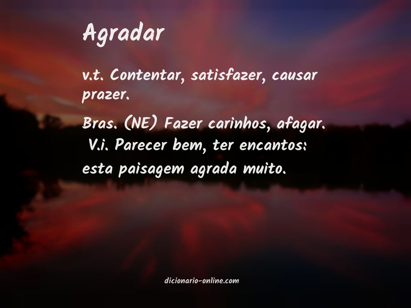 Significado de agradar